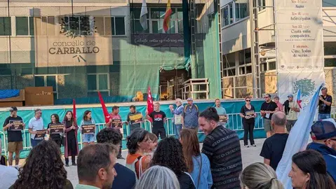 Concentracion contra os lumes Carballo