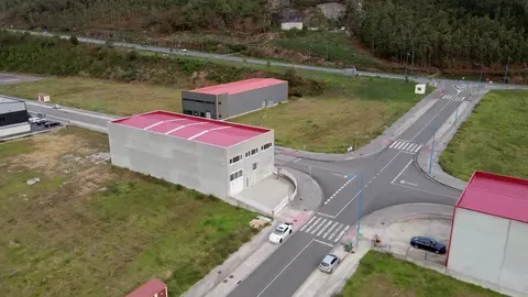 Vista aerea do Poligono de Vimianzo