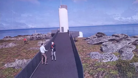 Recreacion virtual do proxecto do Faro Roncudo 3