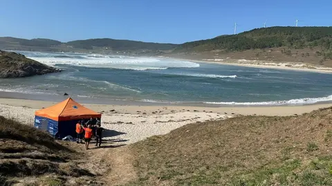 Imaxe do afogameno na praia de Lires