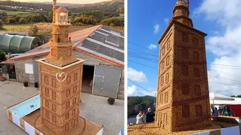 Desfile de tractores da Festa da Pataca de Coristanco-Torre de Hercules