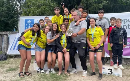 Club Piraguismo Dumbria campin Galego