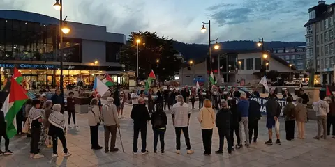 Concentracion en Cee por Palestina