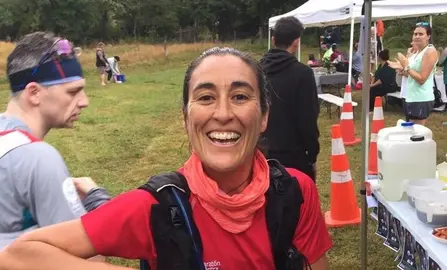 Maite Rojo facendo o mundialrail máis dura de Nova Zelandi