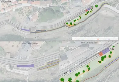Planta Xeral do plano do paseo entre Cee e Corcubion