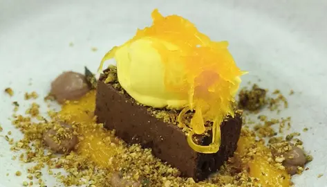 Novo xeado de cabaza de Mmmm Xeados e Neira Restaurante