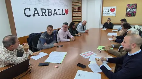  Consello Deportivo Municipal Carballo reunido o 28 de outubro 2025