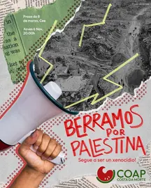 Concentracion por palestina en Corcubion