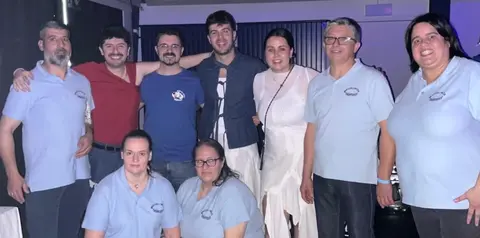 Alana con Galiza celta Delémont en Xenebra