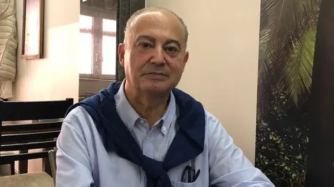 Ramón Vigo durante a entrevista que lle fixo Abraham Trillo para QPC