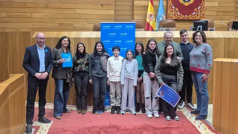 2025.11.21.- Representantes da Laracha no XIII Foro Unicef Parlamento Galicia
