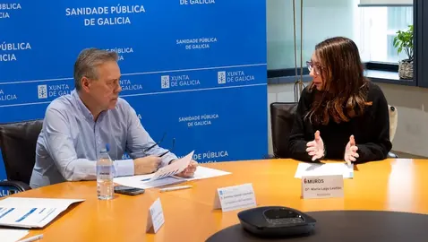 16,45 h.-            O conselleiro de Sanidade, Antonio Gómez Caamaño, acompañado pola directora xeral de Recursos Económicos do Servizo Galego de Saúde, Amparo Pousada, e polo xerente da área sanitaria de Santiago de Compostela e Barbanza, Ángel Facio, reunirase coa alcaldesa de Muros, María Lago. Na sala de reunións do despacho do conselleiro (terceiro andar do edificio administrativo de San Lázaro). Foto Xoán Crespo