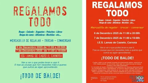 Mercadillo regalamos todo Carnota