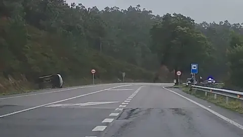 accidente no punto negro de ameixenda