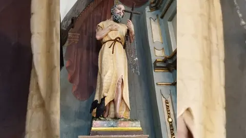 imaxe de san Paio ermitán da igrexa de Coristanco 2