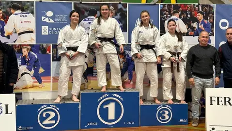 Lucia Pazos e Aroa Blanco no Campionato Galego Junior Judo 2026