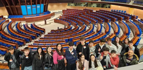 IES Pedra da Aguia no Hemiciclo Consejo de Europa