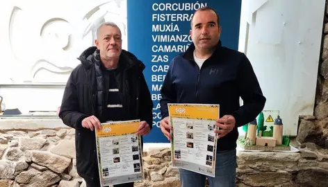 o alcalde de Zas, Manuel Muíño,e o concelleiro Brenlla