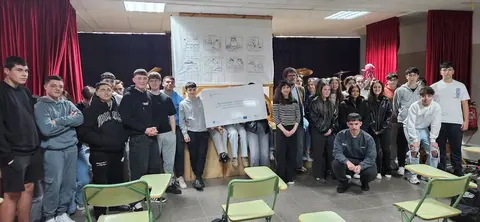 Charla sobre fondos europeos no IES Pedra da Aguia