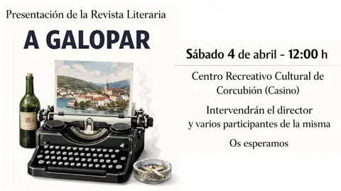 Nace revista literaria A Galopar