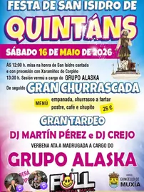Festas de SAn Isidro de Quintans Muxia 2026 