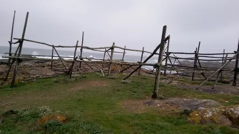 Estado dos secadoiros de congro de Muxia