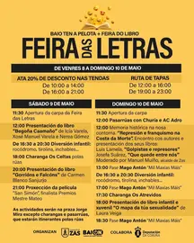CARTEL ZAS - O Concello de Zas impulsa o comercio local e a cultura coa celebración da Feira das Letras