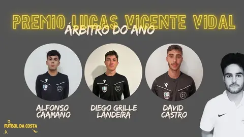 Nominados ao Arbitro do Ano Lucas Vicende Vidal2026