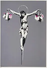 Cristo de Bansy frente ao consumismo