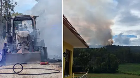 Incendio en Vimianzo denunciado por un 