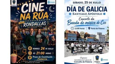 axenda de fisterra con cine polo dia de galicia