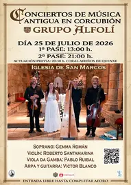 O grupo Alfolí presenta o seu concerto de música antiga&nbsp;na Igrexa de San Marcos de Corcubión