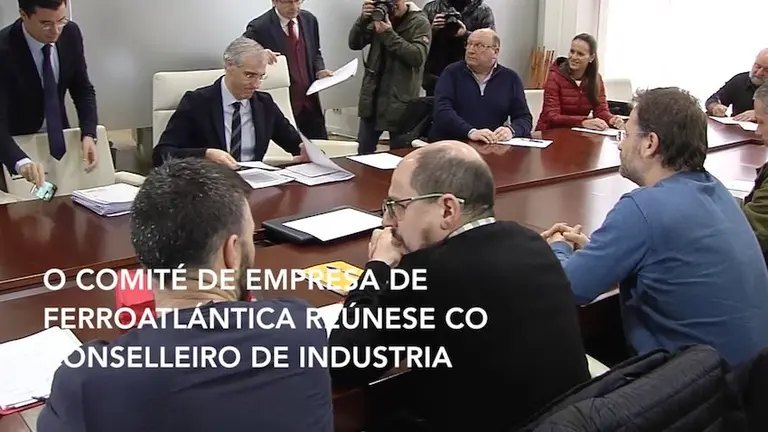 Reunion do Comite de Ferroatlantica co Conselleiro
