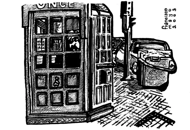 Debuxo de Fran Martin sobre A ONCE