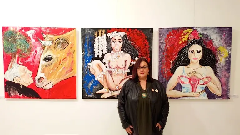 Viki Rivadulla estreando a Mostra Bruxa en Vimianzo