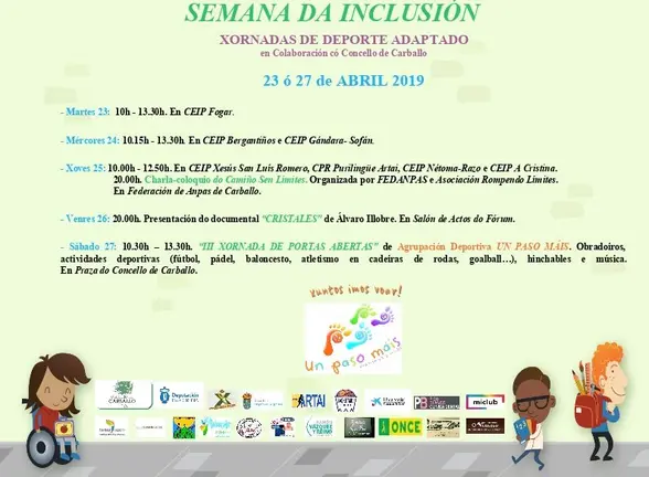 Semana da Inclusion de Un paso mais en Carballo