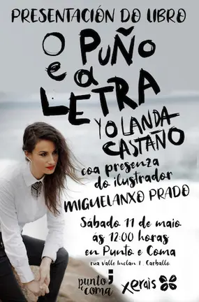 Presentaicon do libro de Yolanda Castano na Libreria Punto e Coma de Carballo