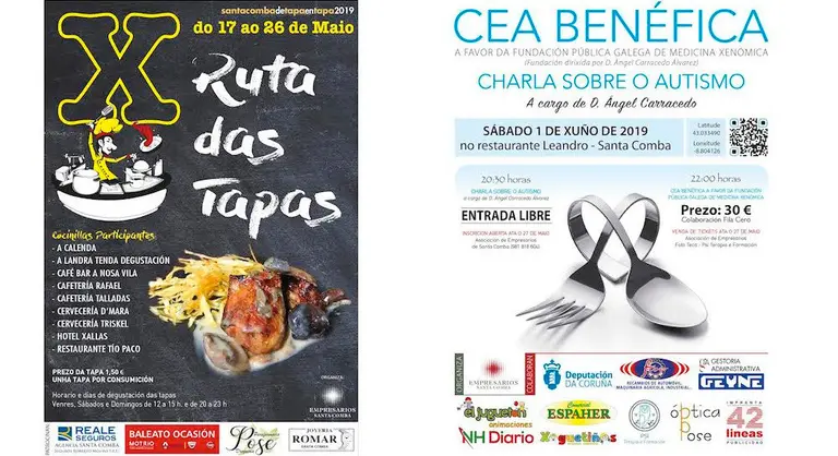 Ruta de tapas e cea en Santa Comba