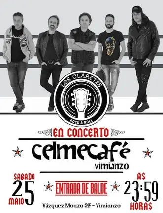 Concerto LOS CLARETES MAIO19 no Celme Cafe Vimianzo