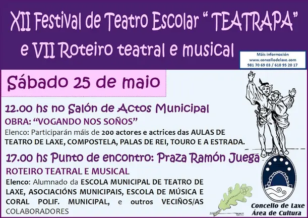 Cartel XII TEATRAPA e VII ROTEIRO Laxe 2019