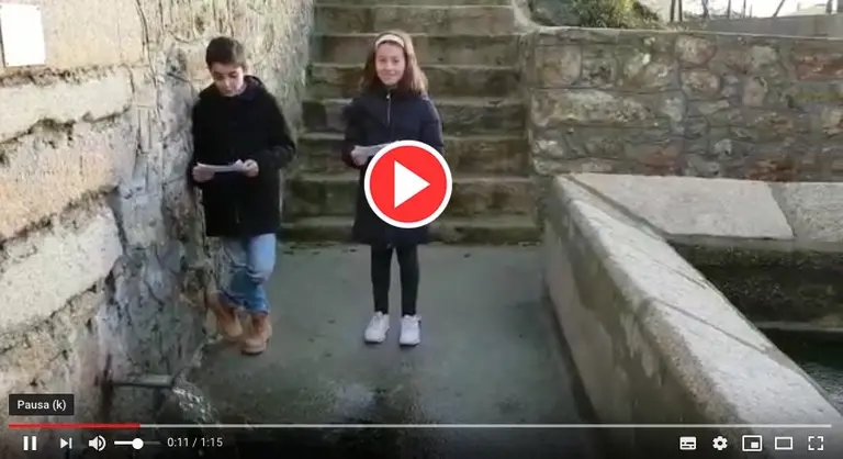 Video do alumnado do Eugenio Lopez da Fonte e Lavadoiro de Xallas