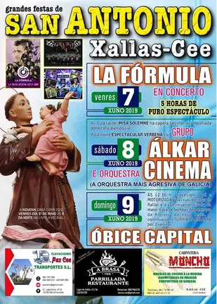 Festas de San Antonio Xallas-Cee 2019