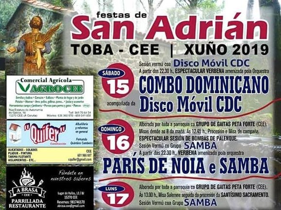 Festas de San Adrian de Toba-Cee 2019