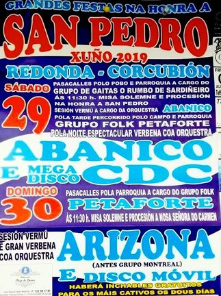 Festas de San Pedro de Corcubion 2019