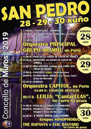 Festas de San Pedro de Muros 2019