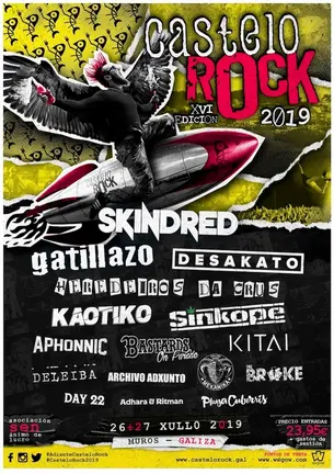 Cartel Castelo Rock Muros 2019