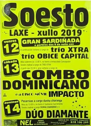 Festas de Soesto-Laxe xullo 2019