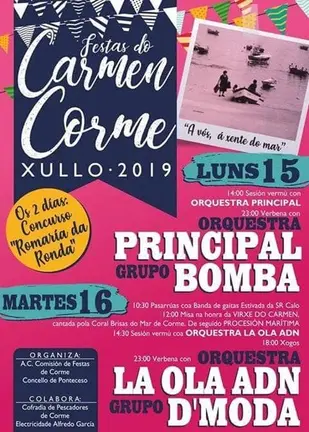 Festas do Carme de Corme 2019