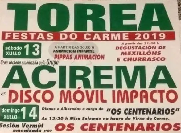 Festas do Carme de Torea-Muros 2019