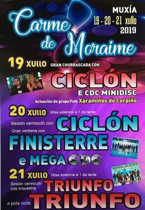 Festas do Carme de Moraime-Muxia 2019